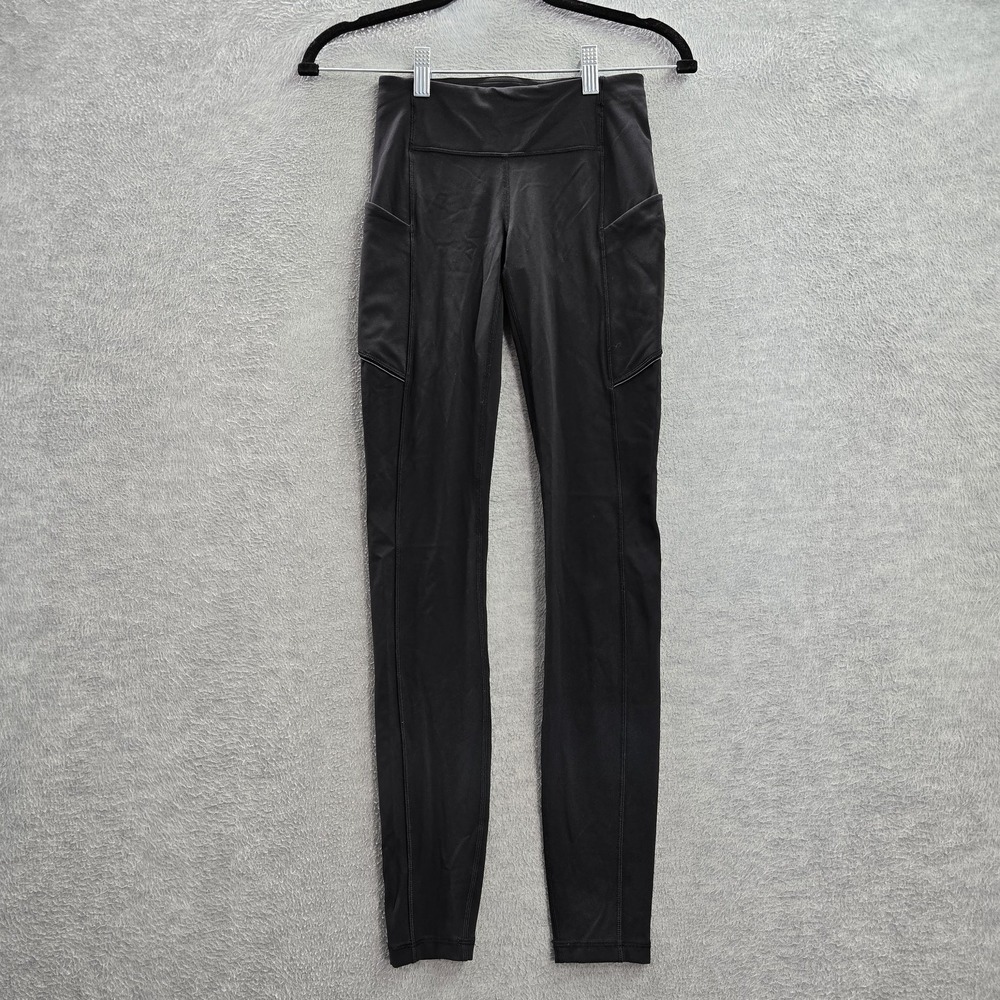 Lululemon Women Speed Up Tight Pants 2 Black Legging Yoga Luxtreme 27" Inseam‎